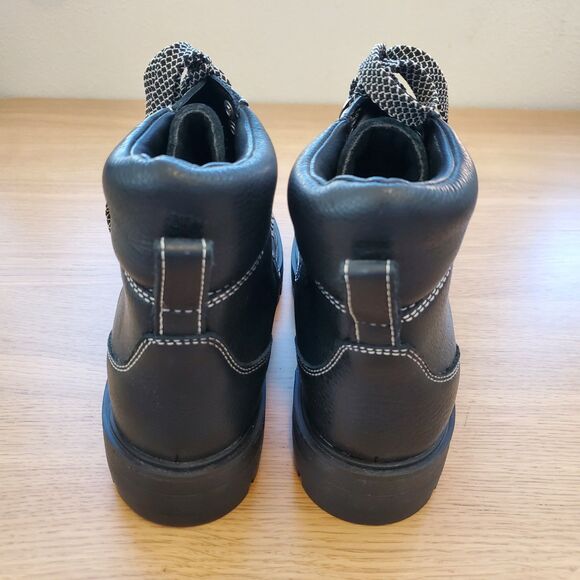 NEW J. Crew Black Leather Hiking Boots - Picture 10 of 13